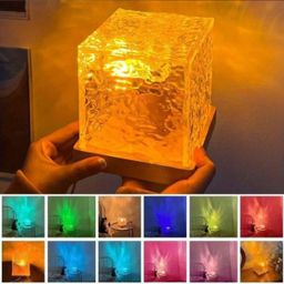 Unique fancy new water wave crystal lamp with remote