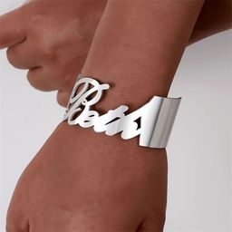 Custom Bold Name Bangle