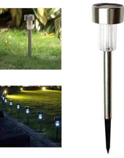10 Piece Solar Pathway Led Lights For Outdoor Lawn Garden ( 10 Piece Box )