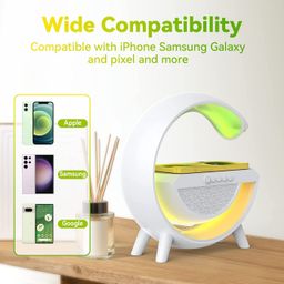 New Chargeable atmosphere lamp Big Size Original with Wireless Speaker (Google Speaker)🔊 