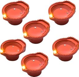 Magic Water sensor diya  🪔 with box (6 piece)