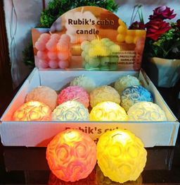 12 Piece Box Flower Design Realistic LED Candle
