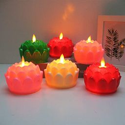 Lotus Flickering LED Candles 1-piece 