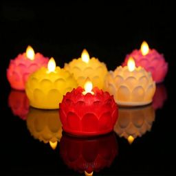Lotus Flickering LED Candles 1-piece 