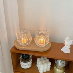 Crystal Flower Design LED candle (1-piece)
