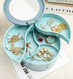 360 Degree Rotating Multi-Layer Jewelry Box Organizer