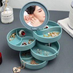 360 Degree Rotating Multi-Layer Jewelry Box Organizer