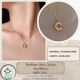 Hollow Out Circle Necklace 