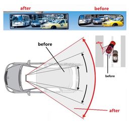 30cm clip on wide angle driving mirror 