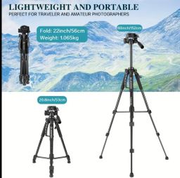 Trépied UEGOGO Robuste en Aluminium de 60 Pouces pour DSLR