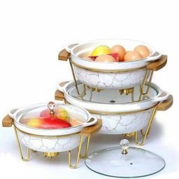 3PCS CERAMIC BOWL WARMERS 