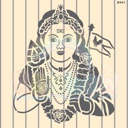 R007_Bala Murugan Wall Stencil
