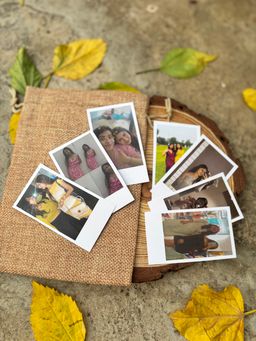 30 Rectangles Polaroids with jute Bag