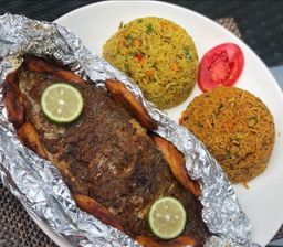 Fried fish with rice