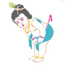 R010_Krishna 1 Wall Stencil