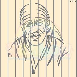 R014_Sai Baba 1 Wall Stencil