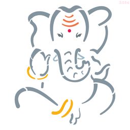 R024_Vinayagar3 Wall Stencil