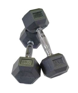 5KG RUBBER HEAD DUMBBELLS 