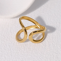 Infinity Loop Rings - 18k Gold Plated