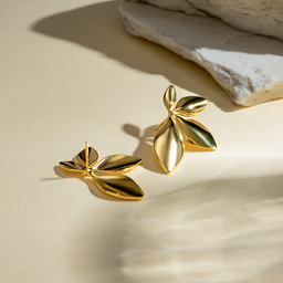 Golden Bloom Earrings - 18k Gold Plated