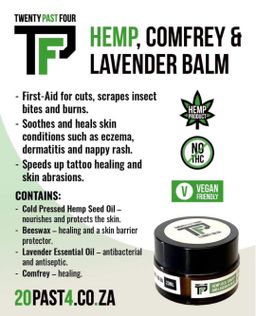 Hemp Comfrey and Lavender Balm 20ml