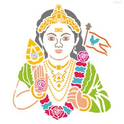 R007_Bala Murugan Wall Stencil