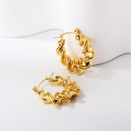 Seraphina Twisted Hoops