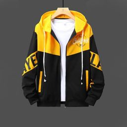 Stylish Color Combined Hoodie