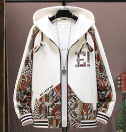 Stylish Color Combined Hoodie