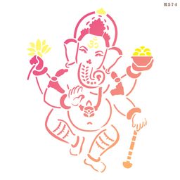 R574_Vinayagar7 Wall Stencil