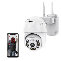 Security Camera Outdoor WiFi Security Camera 1080P & 3MP Auto Tracking Surveillance Wireless Camera CCTV White Light Security Camera