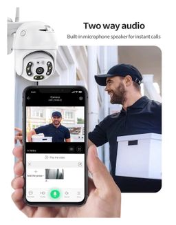 Security Camera Outdoor WiFi Security Camera 1080P & 3MP Auto Tracking Surveillance Wireless Camera CCTV White Light Security Camera