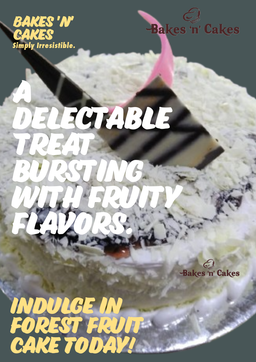 Forest Fruit Eggless Cake