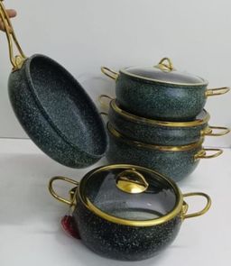 9PCS GRANITE COATING KITCHEN COOKWARE SET