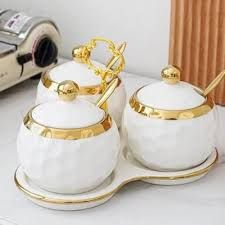 Sugar ceramic dishes set 