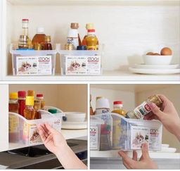 1 Pc Clear Plastic Refrigerator Food Storage Container