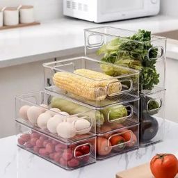 Clear Stackable Fruit Food Jars 