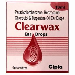 Clear wax ear drops