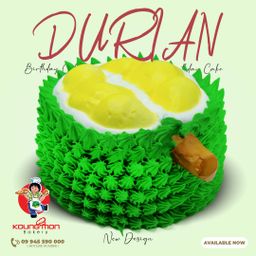 Koung Mon Bakery_Durian Birthday Cake