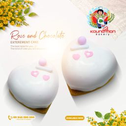 Koung Mon Bakery_Rose and Chocolate Enterement Cake