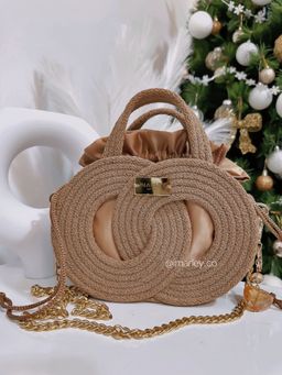 Infinity bag (with satin drawstring pouch)