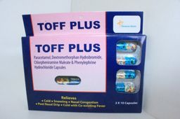 TOFF PLUS (Paracetamol, Phenylephrine, chlorpheniramine & caffeine)