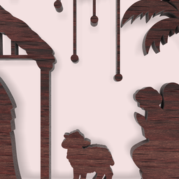 Merry Christmas Nativity Scene