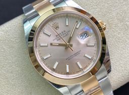 Super Clone Datejust 41 Two-Tone, Yellow Gold, Stainless Steel - Oyster / Silver dial