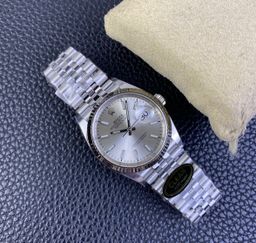 Super Clone Datejust 36 Silver Baton Dial