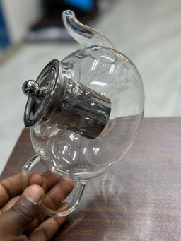 Borosilicate glass tea pot with infuser