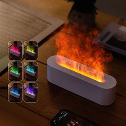 Flame Aromatherapy Diffuser Quiet USB Air Humidifier