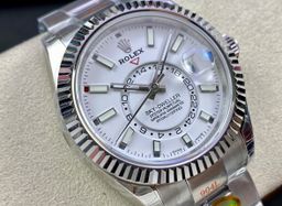 Super Clone Sky-Dweller 42MM Stainless Steel, White Dial, Oyster