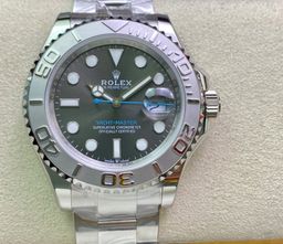 Super Clone Yatch-Master 126622 Gray Dial with Blue Second Hand 904L Stainless Steel Case & Oyster Steel Bracelet
