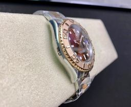 Super Clone Yatch-Master 126621 904L Steel Brown Dial 3D Rose Gold Bezel Rose Gold & Steel Two Tone Bracelet